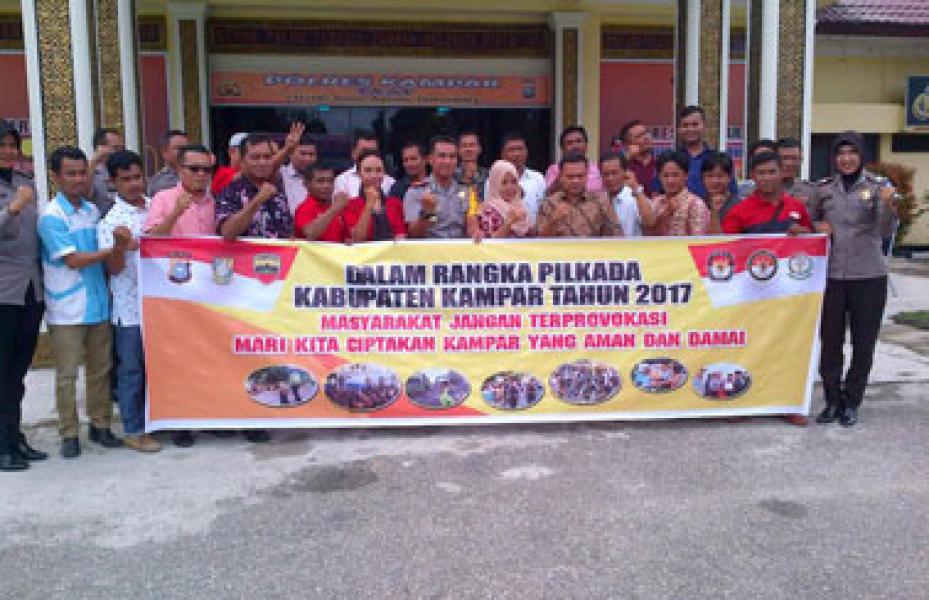 Kapolres Ingatkan KPU Dan Panwaslu Kampar Selalu Menjaga Indepedensi Lembaga