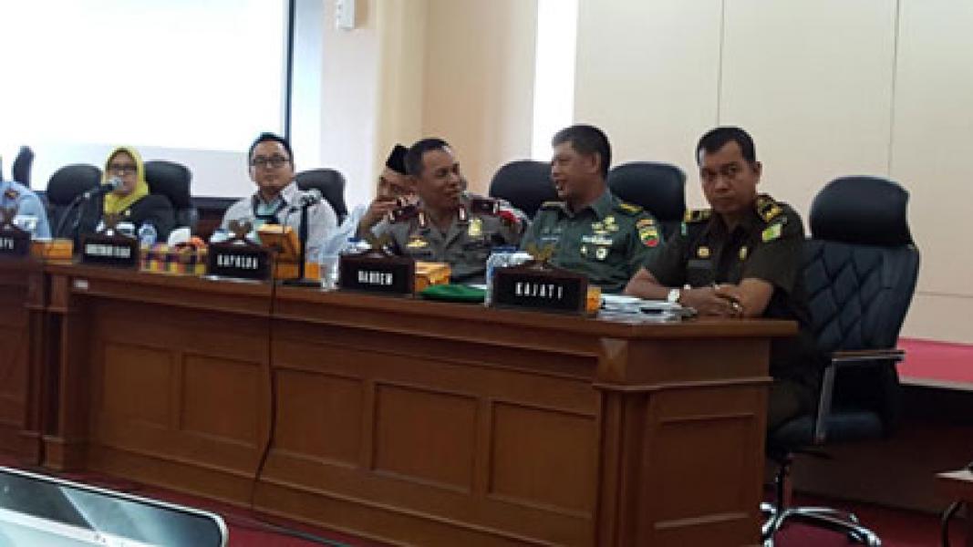 Kasrem 031/Wirabima Hadiri Rapat Peringatan Hari Anti Korupsi Internasional
