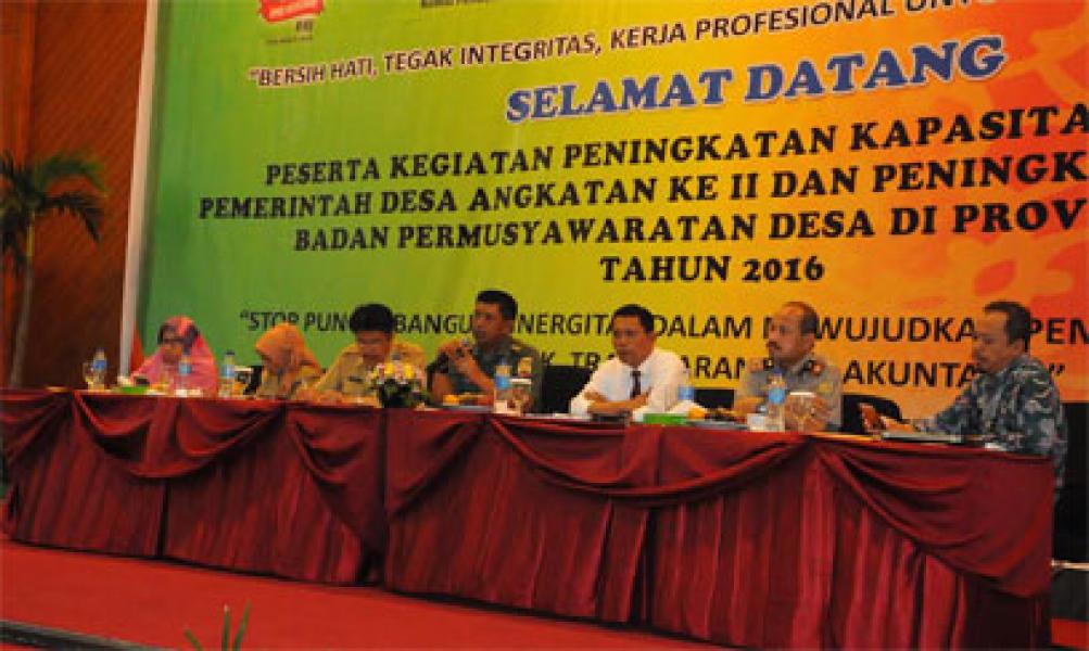 Kasrem 031/Wirabima Paparkan Peran TNI Dalam Peningkatan Kapasitas Aparatur Pemdes