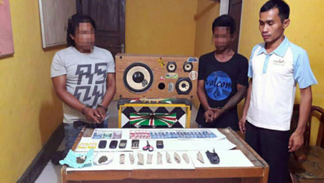 Miliki 12 Paket ‎Ganja Kering, Dua Pengedar Ditangkap Polsek Bunut 