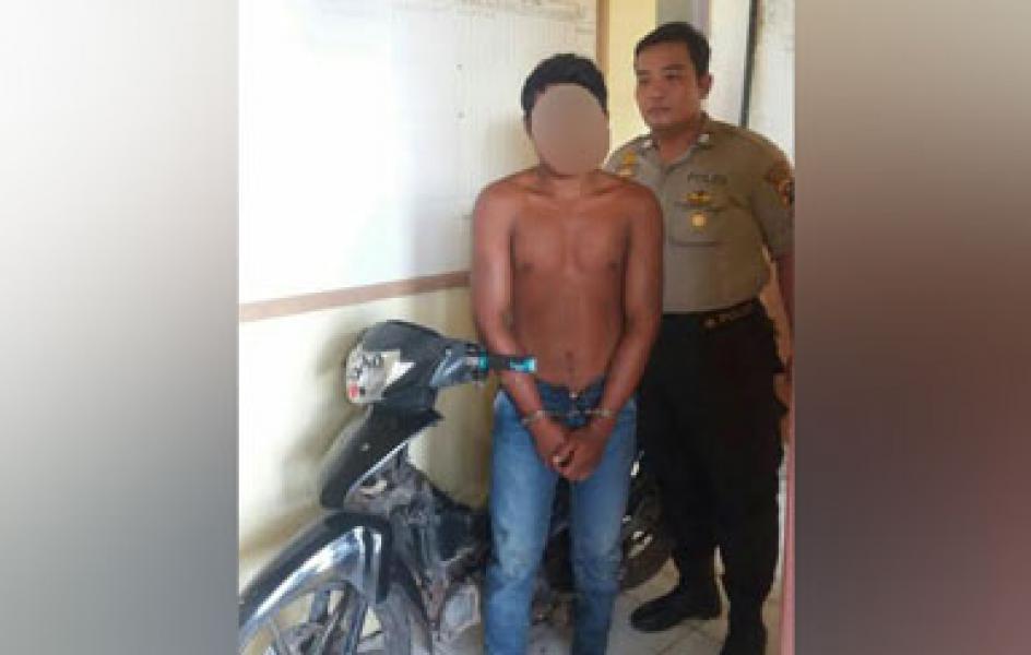 Pelaku Curanmor Di Pulau Burung Diamankan Tanpa Perlawanan Di Rumah Keluarganya