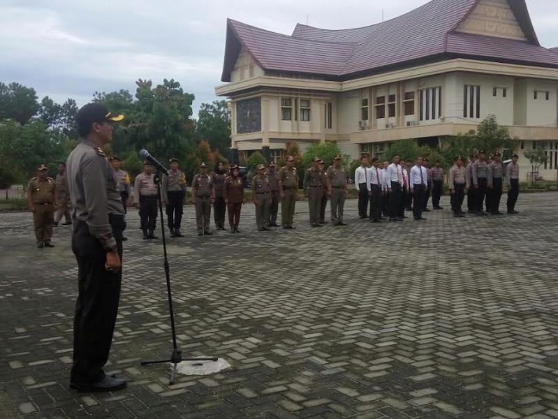 Polres Kampar dan Satpol PP Kampar Gelar Apel Integrasi