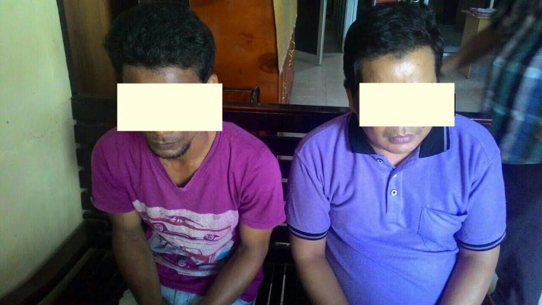 Polsek Tapung Kampar, Bekuk 2 Pelaku Narkoba di Desa Petapahan Jaya