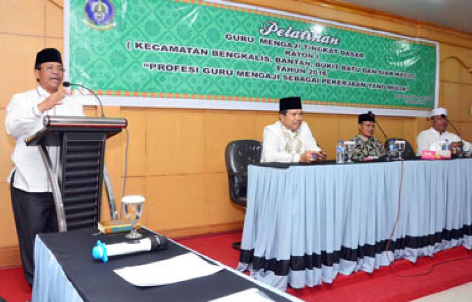 Puluhan Guru di Bengkalis Ikuti Pelatihan Mengajar Al-Quran