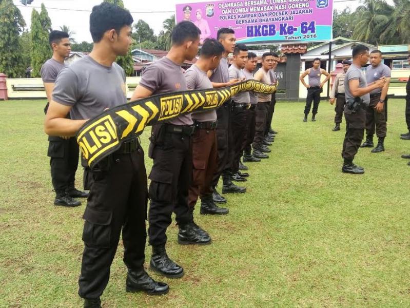 Sat Sabhra Polres Kampar Gelar Latihan Dalmas Awal dan Lanjutan