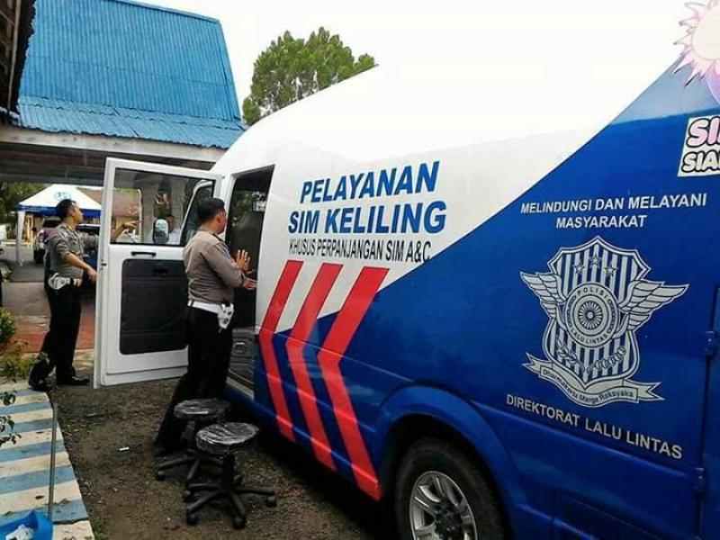 Satlantas Polres Kampar Operasikan Mobil SIM Keliling