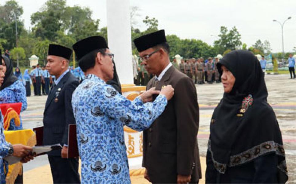 Wabup Zardewan Serahkan Penghargaan Satya Lancana Kepada 520 ASN Pelalawan