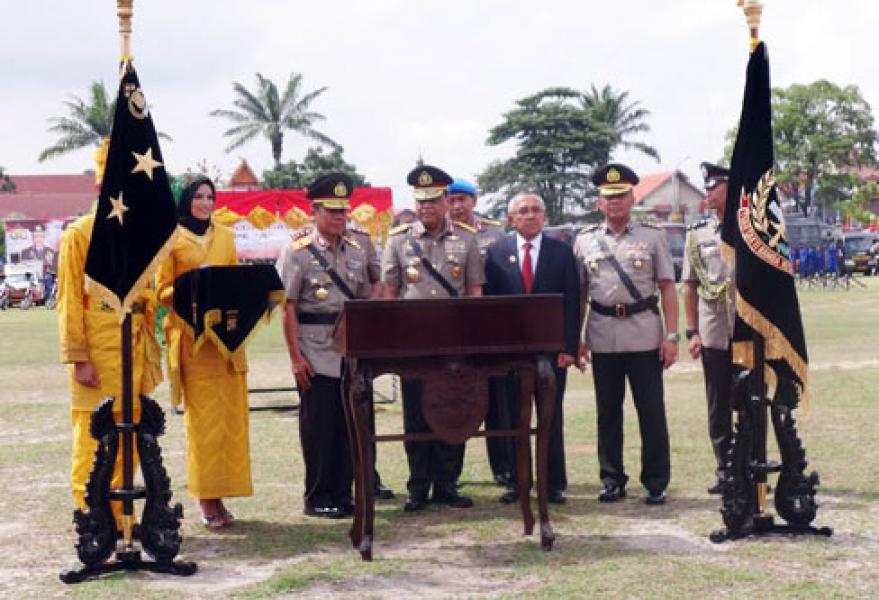 Wakapolri Komjen Pol Syafruddin, Pimpin Upacara Pengukuhan Polda Riau Menjadi Type A 