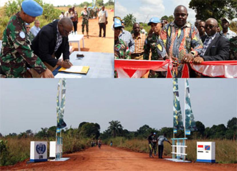 Walikota Dungu Resmikan Jembatan Yang Direnovasi Satgas Kizi TNI  