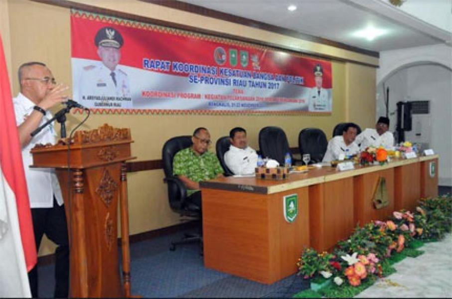 Bengkalis Tuan Rumah Rakor Kesbangpol Se Riau