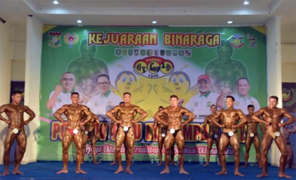 Binaraga Mulai Dipertandingkan, Ketua PABBSI Kampar Semangati Atlet