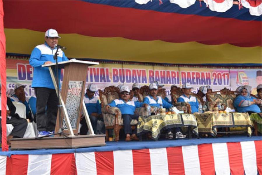 Buka Festival Budaya Bahari, Bupati Amril Sosialisasikan 7 Proyek Multi Years 