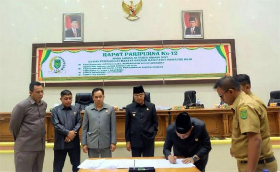 Bupati Apresiasi Pengesahan Ranperda APBD Inhil Tahun 2018