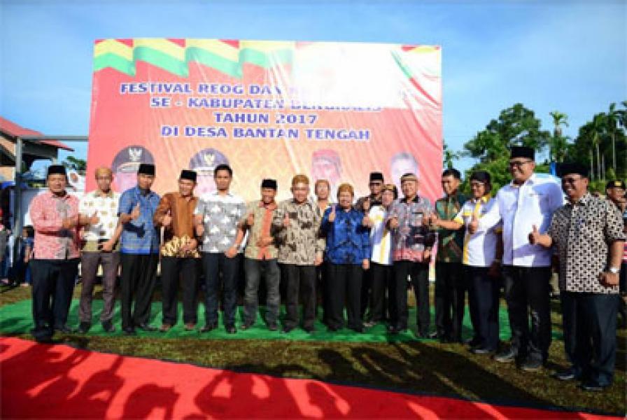 Gubri Hadiri Festival Reog dan Kuda Lumping di Desa Bantan Tengah