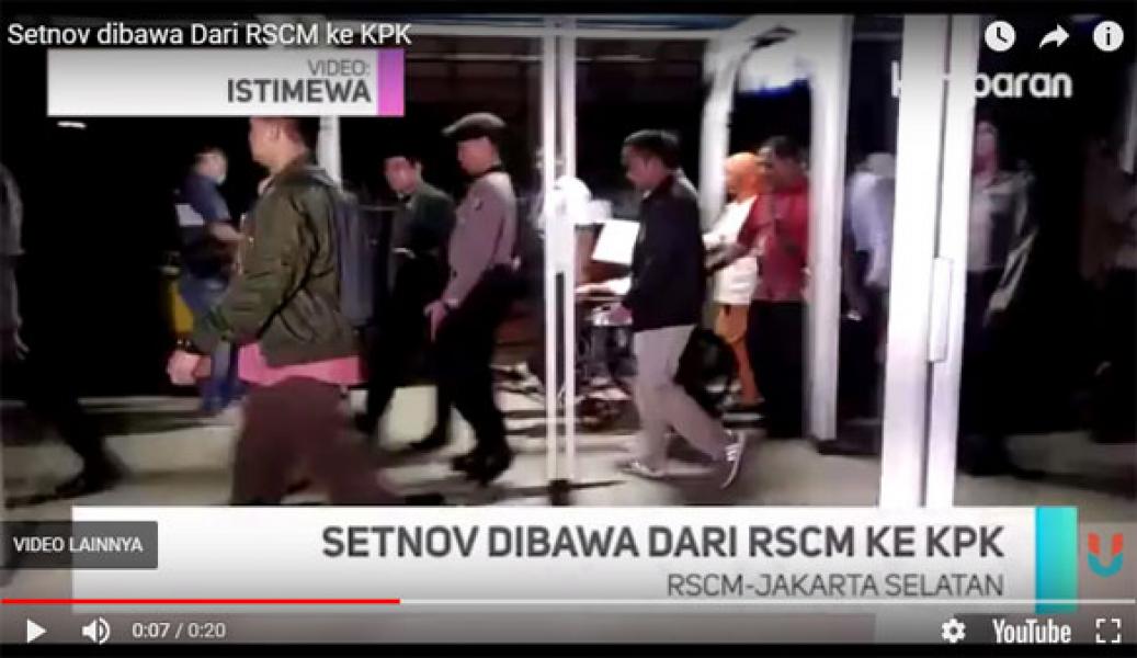 Gunakan Kursi Roda, Setya Novanto Dibawa dari RSCM ke KPK