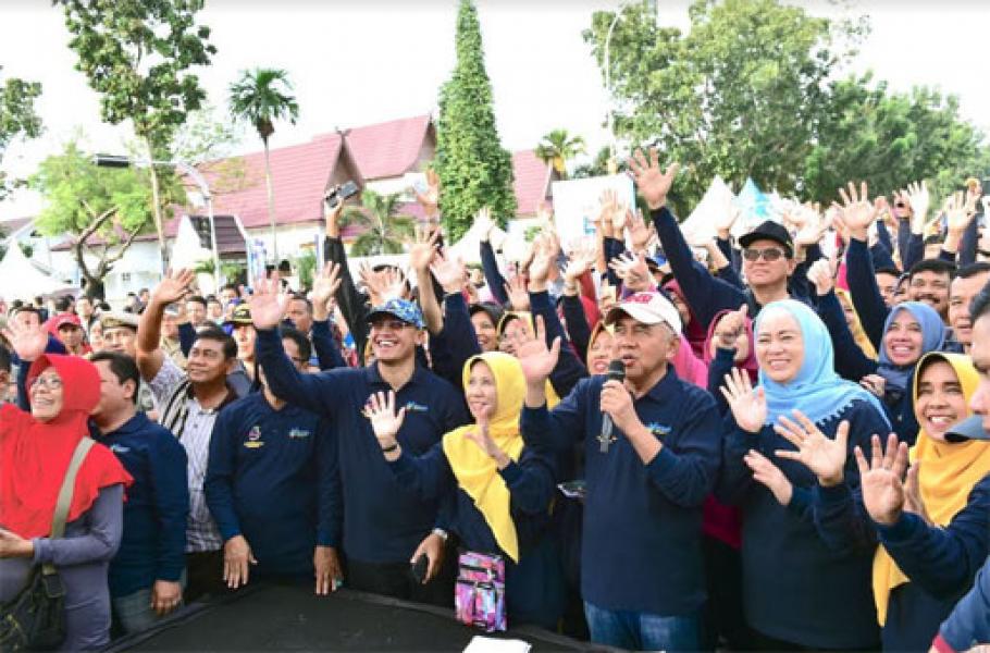 HKN Ke-5, Gubri Gelar Video Conference dengan Wapres RI dan Menkes RI