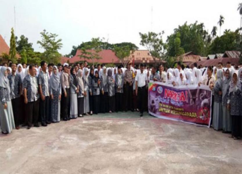 Kapolres Inhu Ajak Siswa Tidak Konsumsi Narkoba