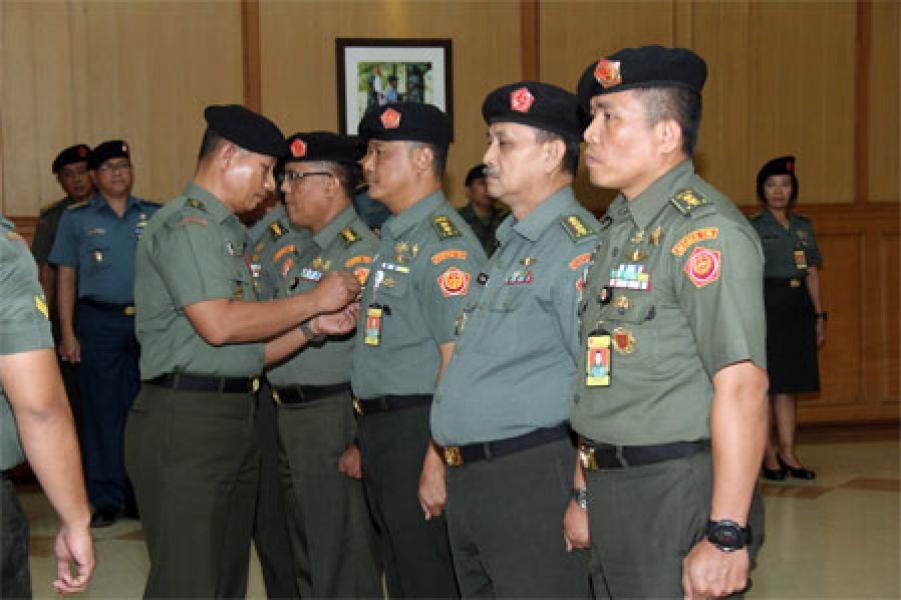 Kapuspen TNI Pimpin Sertijab Tiga Kepala Bidang Penerangan