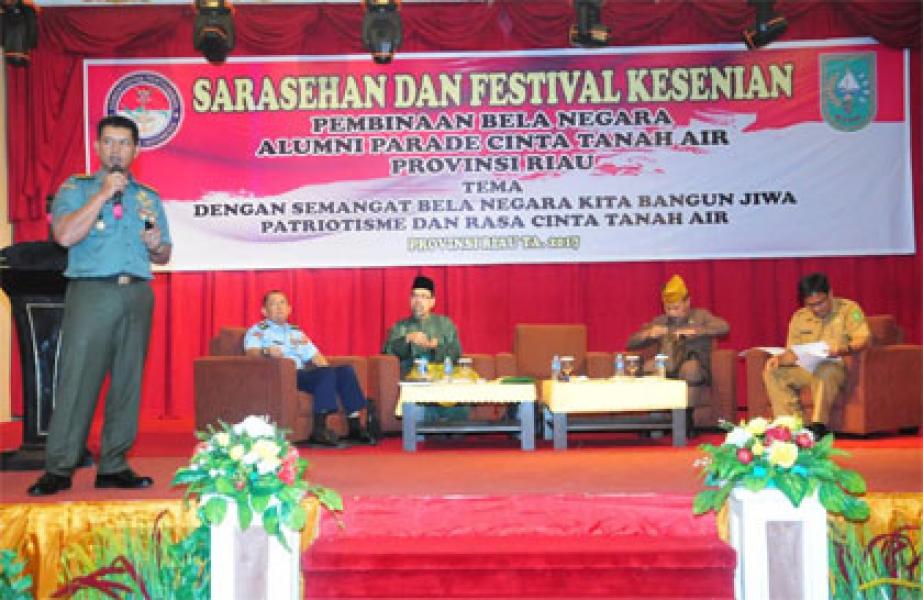 Kasrem 031/WB Ajak Mahasiswa dan Pelajar Menjadi Generasi Muda yang Berwawasan Kebangsaan