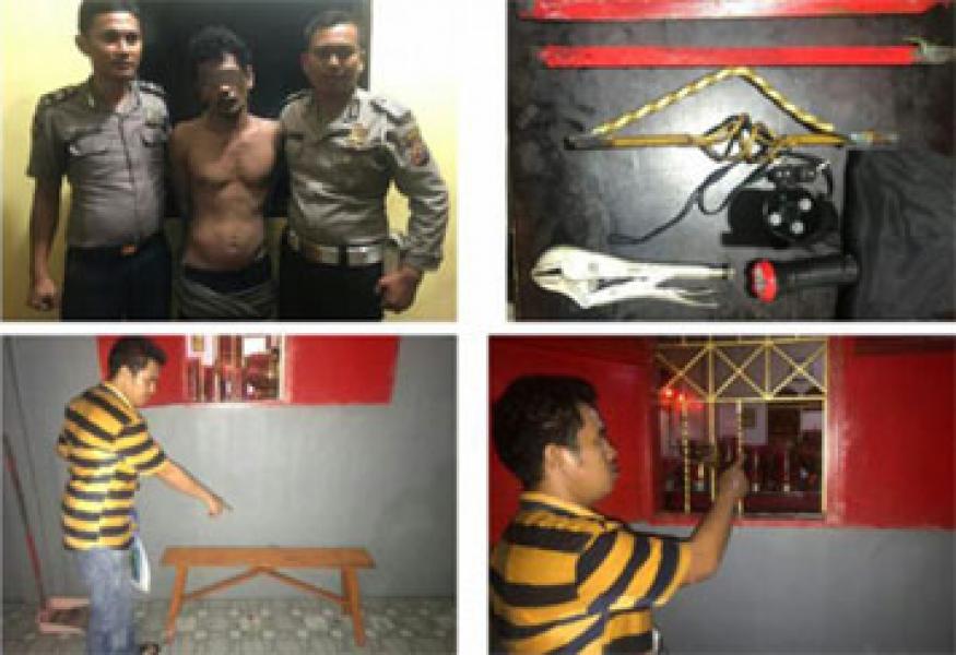Kepergok Mencuri di Pekong Ular, Pemuda Bagan Hulu Diamankan Polsek Bangko