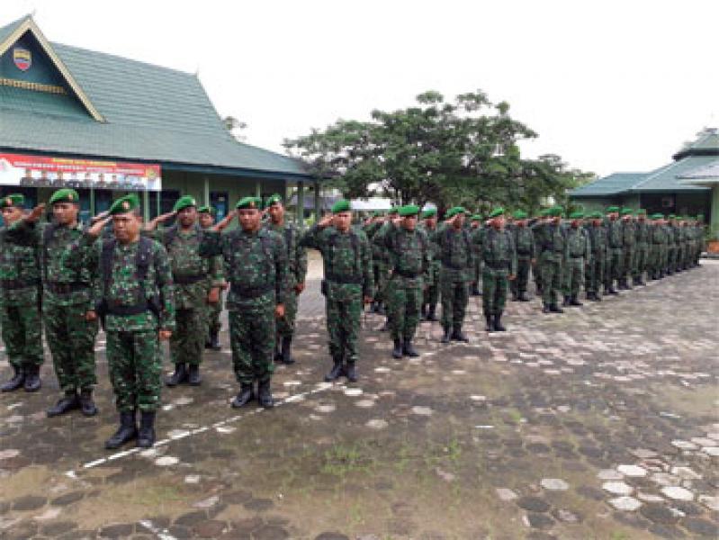 Koramil 08/Mandah Laksanakan Minggu Militer