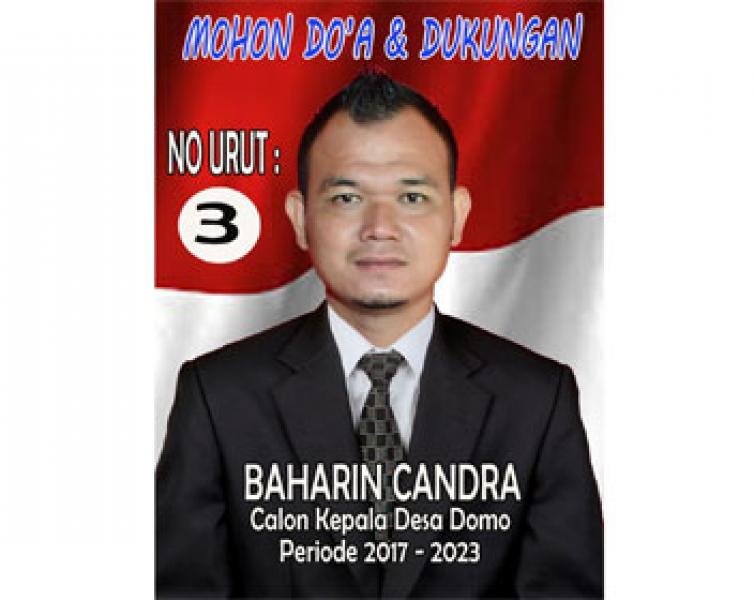 Maju di Pilkades Domo, Baharin Candra Ingin Mengabdi pada Masyarakat