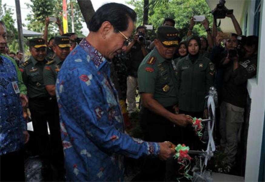 Panglima TNI Resmikan Rumdis dan Barak Prajurit