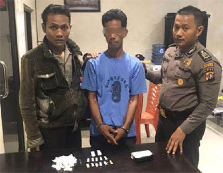 Sering Transaksi Ganja Kering, Indra Gunawan Diciduk Polsek Bangko