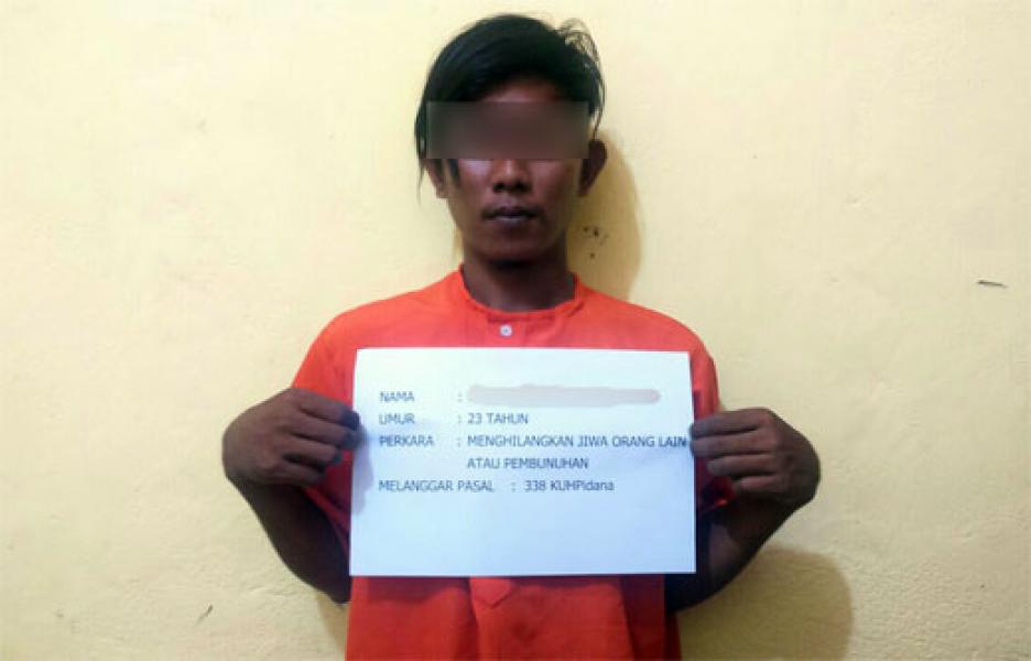 Tebas Leher Korban, Polsek Pelangiran Ringkus Pelaku Pembunuhan Sadis