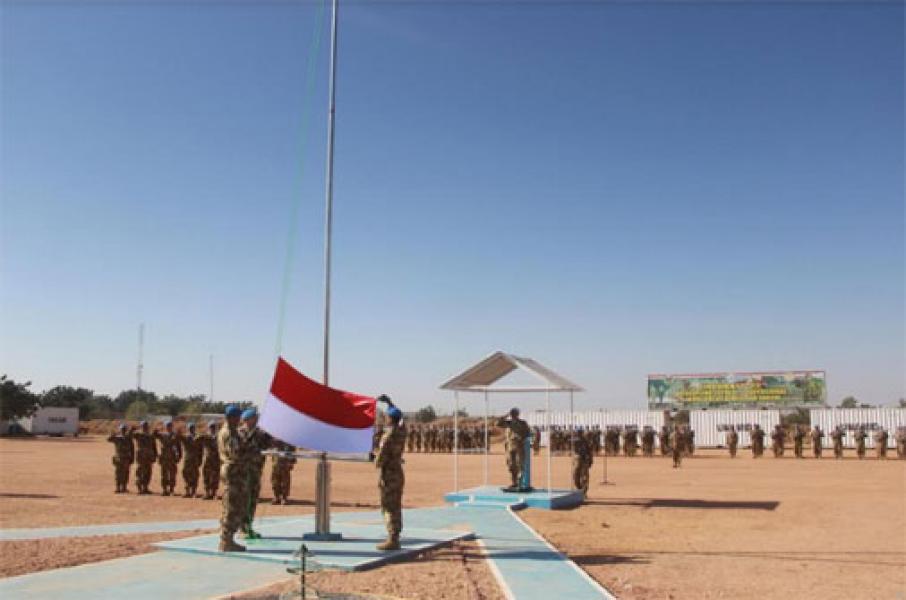 Upacara Peringatan Hari Pahlawan 10 November 2017 di Markas Indobatt-03 Sudan 