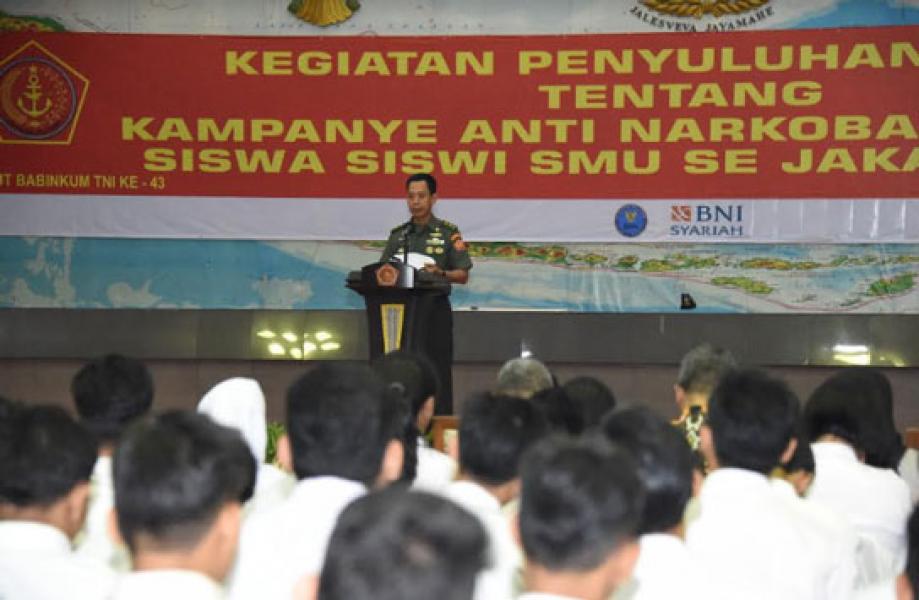 1.135 Siswa SMU Ikuti Kampanye Anti Narkoba di Mabes TNI