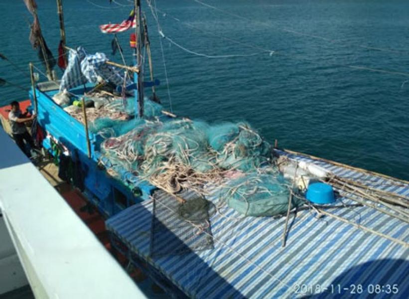 Bakamla RI Tangkap Kapal Vietnam Berbendera Malaysia di Perairan Natuna Utara
