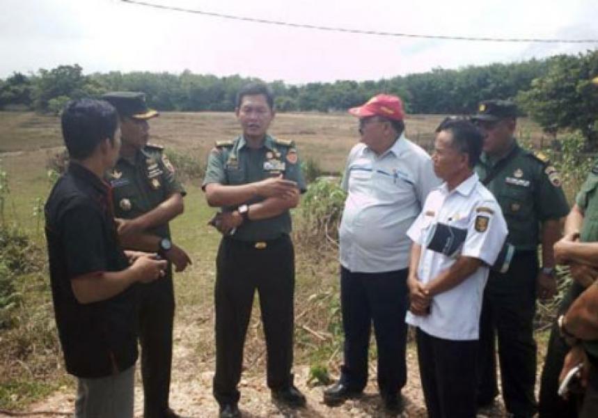 Kodim 0302/Inhu: Tim Sergab Dari Mabes TNI AD Tinjau Sawah Terendam Banjir