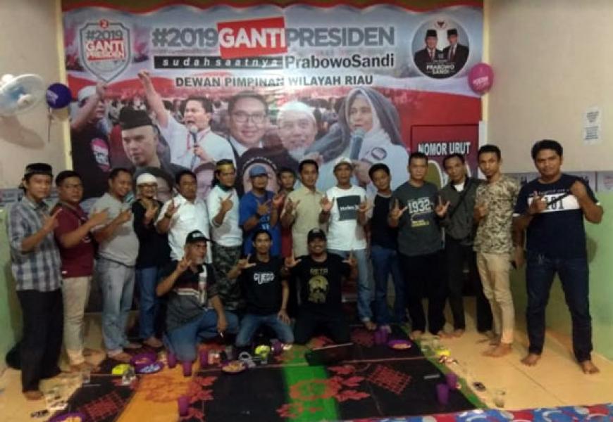 Komunitas Relawan Prabowo-Sandi Provinsi Riau Silaturahmi Satukan Visi