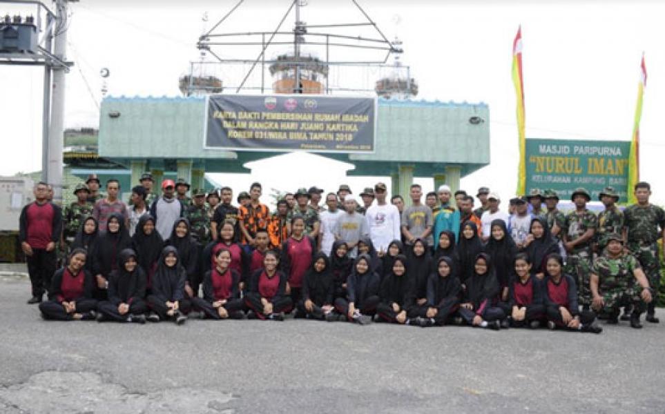 Korem 031/WB Gelar Karya Bakti Dalam Rangka Hari Juang Kartika 2018