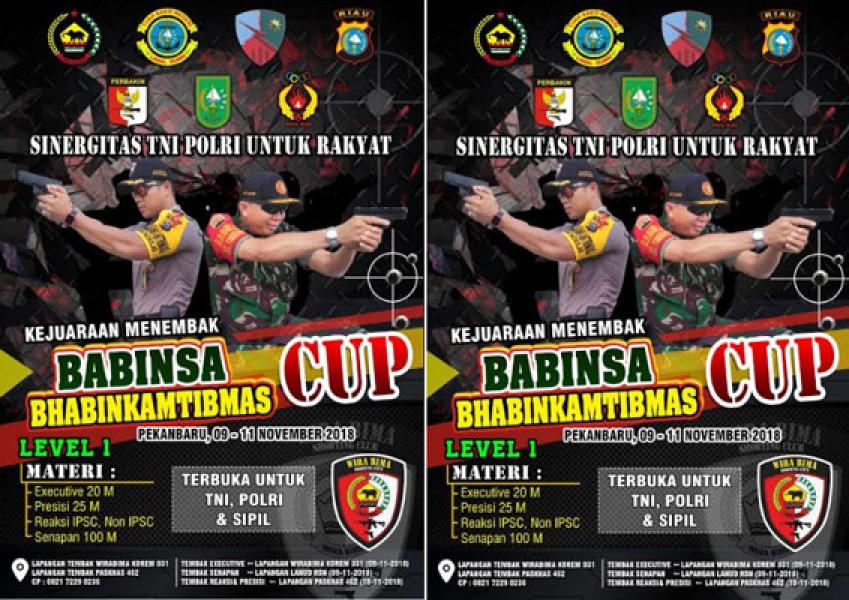 Korem 031/WB Gelar Lomba Tembak BABINSA BHABINKAMTIBMAS CUP 2018