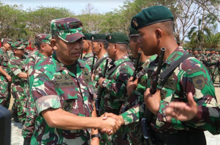 Pangkogasgabpad Berangkatkan 331 Prajurit TNI Kogasgabpad Kembali ke Satuannya