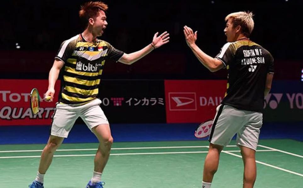 Permalukan Tuan Rumah, Kevin/Marcus Juara Fuzhou China Open 2018