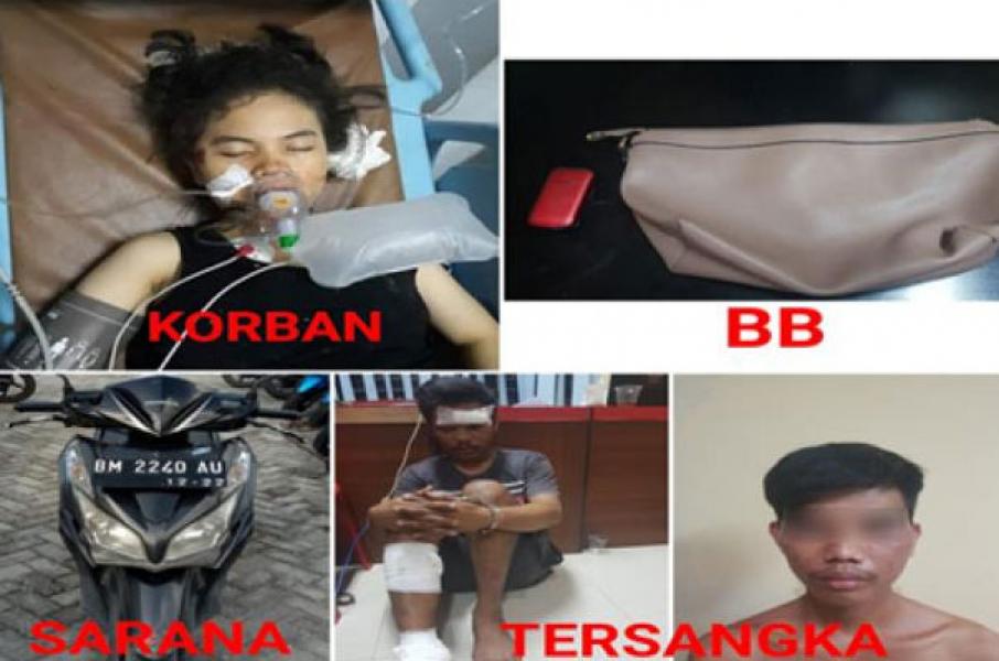 Polisi Ringkus Dua Pelaku Jambret Depan Bundaran Songket Nangka