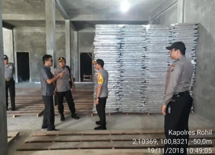Tinjau Logistik Pemilu 2019, Sigit: Kami Siap Memberikan Jaminan Keamanan untuk Rohil
