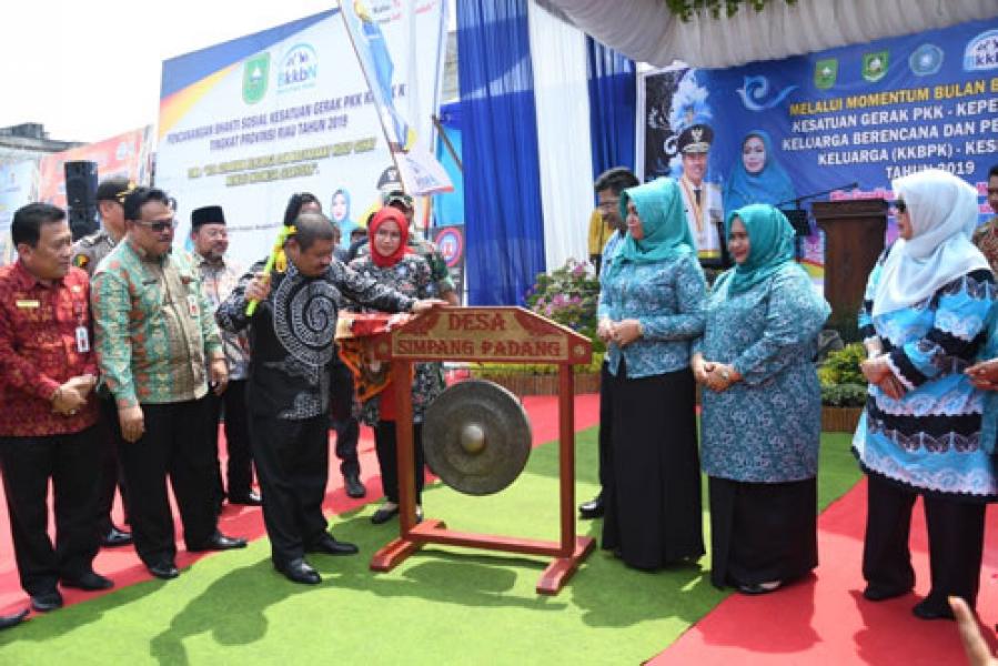 Bupati Amril Buka Pencanangan Bulan Bhakti Sosial Kesatuan Gerak PKK-KKBPK Kesehatan