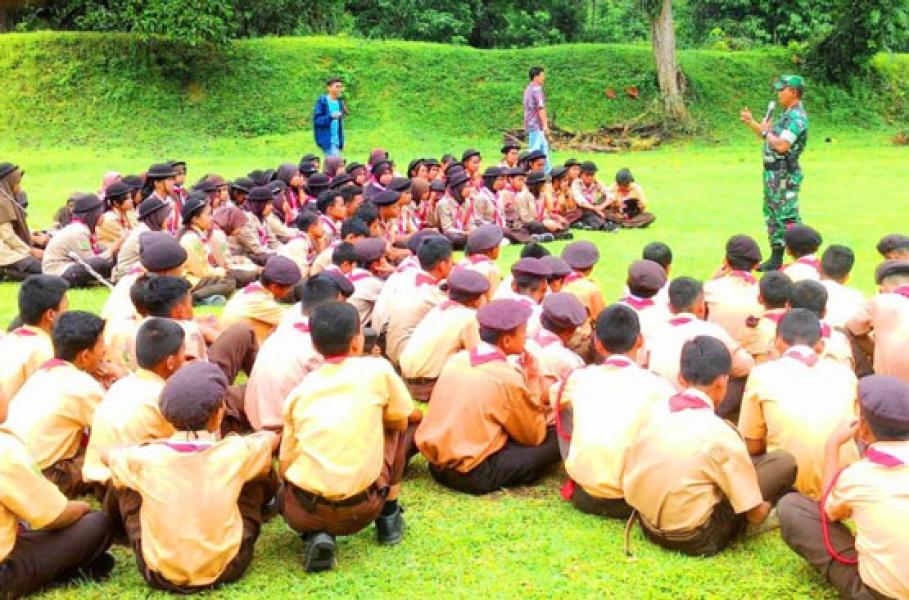 Danramil 11 Tambusai : Generasi Penerus Bangsa Harus Disiplin dan Mengamalkan Pancasila