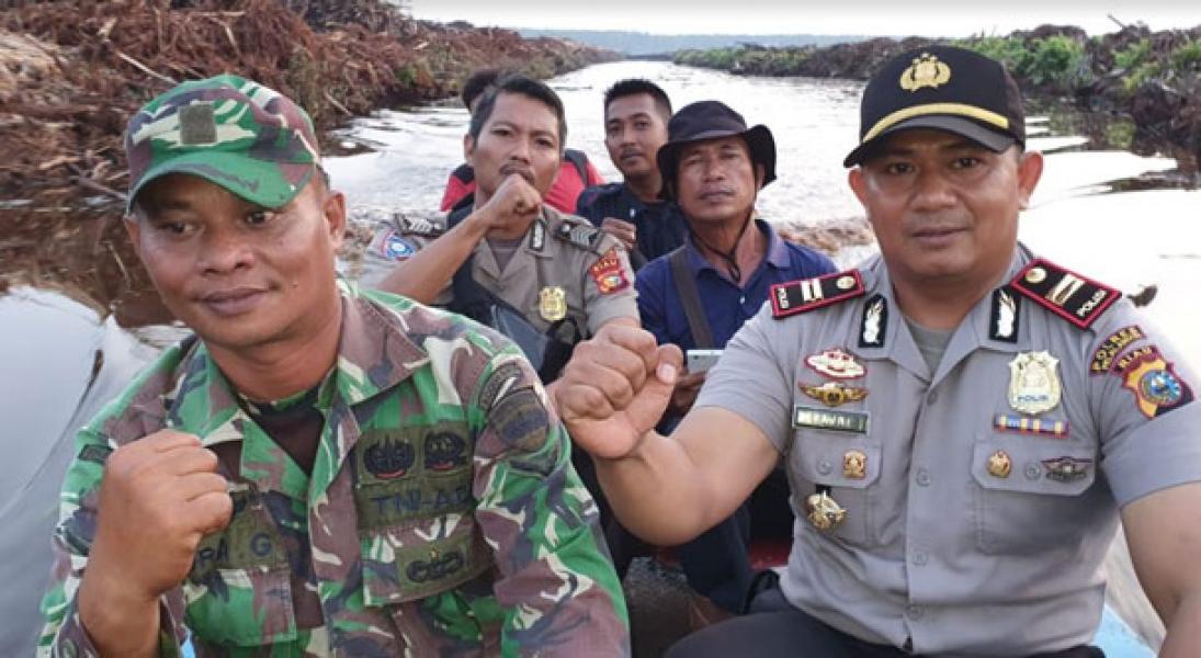 Hot Spot Muncul, Babinsa Koramil 15/KK Kodim 0313/Kpr Lakukan Pengecekan