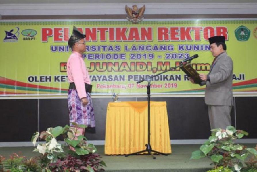 Junaidi Resmi Pimpin Unilak, Siap Lanjutkan Program Rektor Sebelumnya