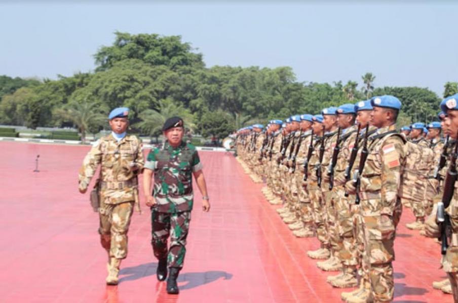 Panglima TNI: Kontingen Garuda Merupakan Tugas Istimewa Menjadi Duta Bangsa dan TNI di Forum Internasional