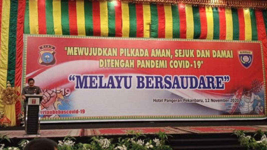 Asisten I Setdaprov Riau Buka Acara Melayu Bersaudare dalam Pilkada Serentak Tahun 2020
