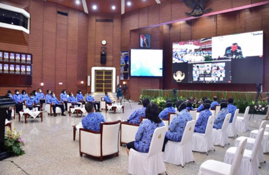 Aspers Panglima TNI: Korpri TNI Berkomitmen Tegak Lurus Terhadap Kepentingan Bangsa dan Negara