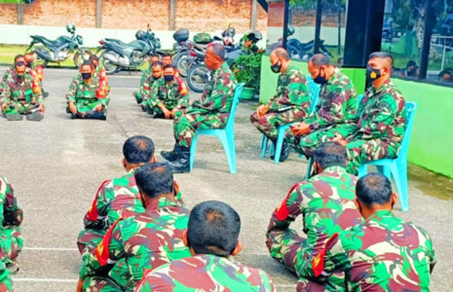 Beri Pengarahan, Ini Pesan Pabung Rohul Kodim 0313/KPR ke Babinsa