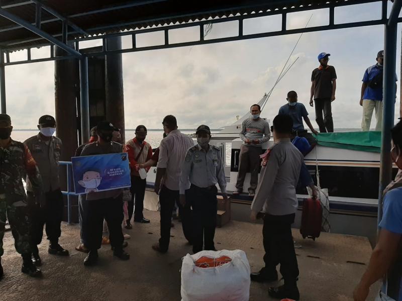 Cegah Covid 19, Polsek Kuala Kampar Laksanakan Ops Yustisi dan Himbauan