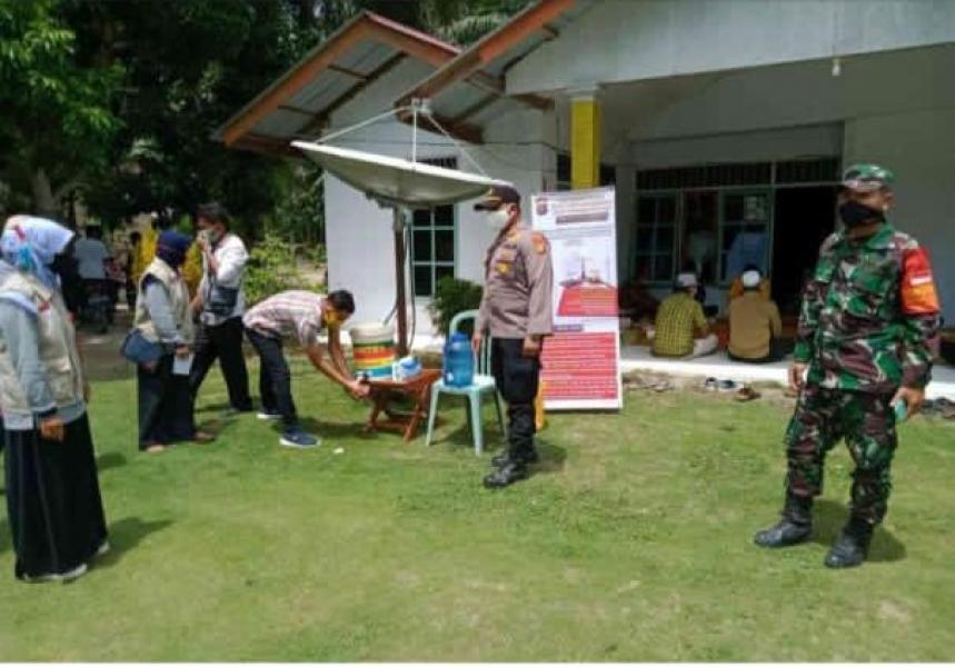 Kapolsek Kerumutan Laksanakan Pengamanan Kampanye Paslon Jelang Pilkada Serentak Pelalawan